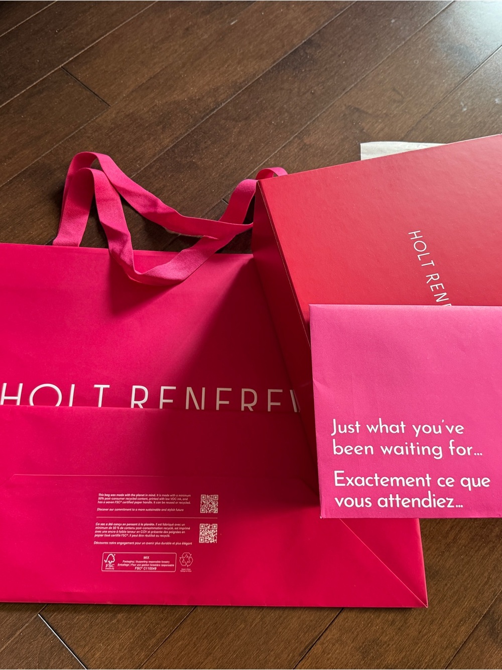 Holt Renfrew gift box and bag set